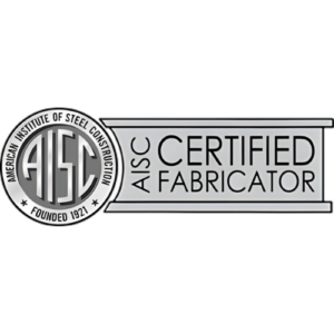 lockport-steel-aisc-logo-white-png (2) Gray logo for AISC Certified Fabricator