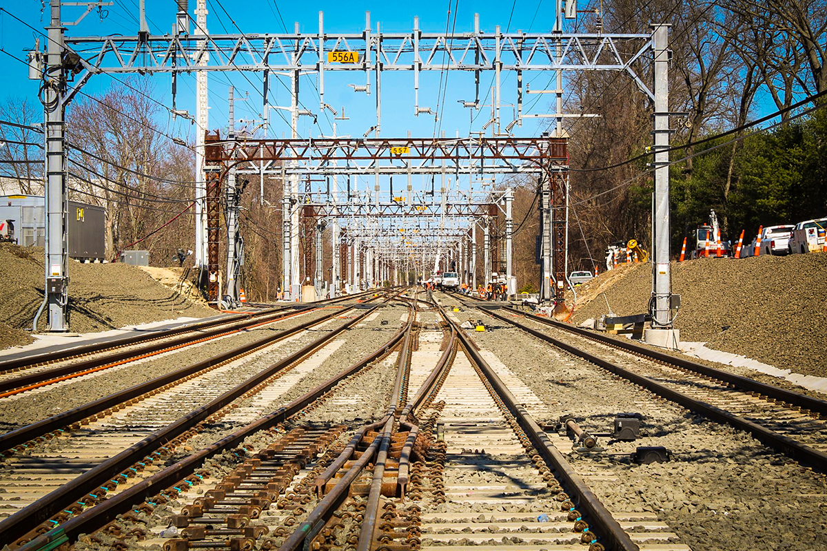 LS-26-NICTD-Double-Track-Project Double-track rail infrastructure along the South Shore Line as part of the NICTD Double Track project, expanding capacity and improving commuter rail service in Northwest Indiana.